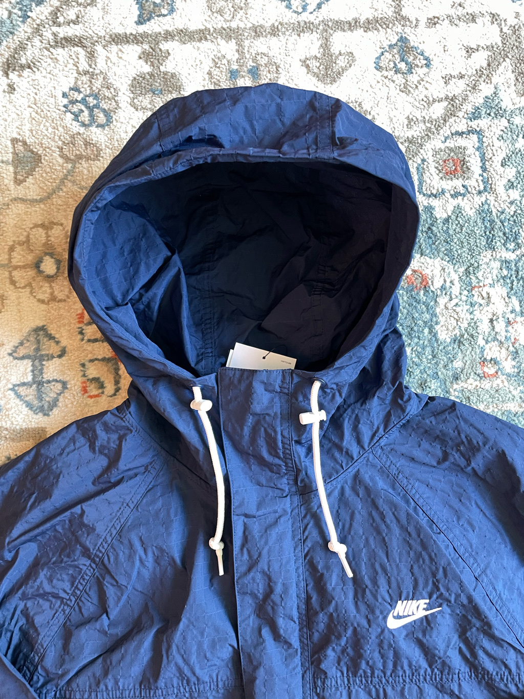 Nike Club Bowline Jacket Midnight Navy White - Asia 착용 스타일 - 3