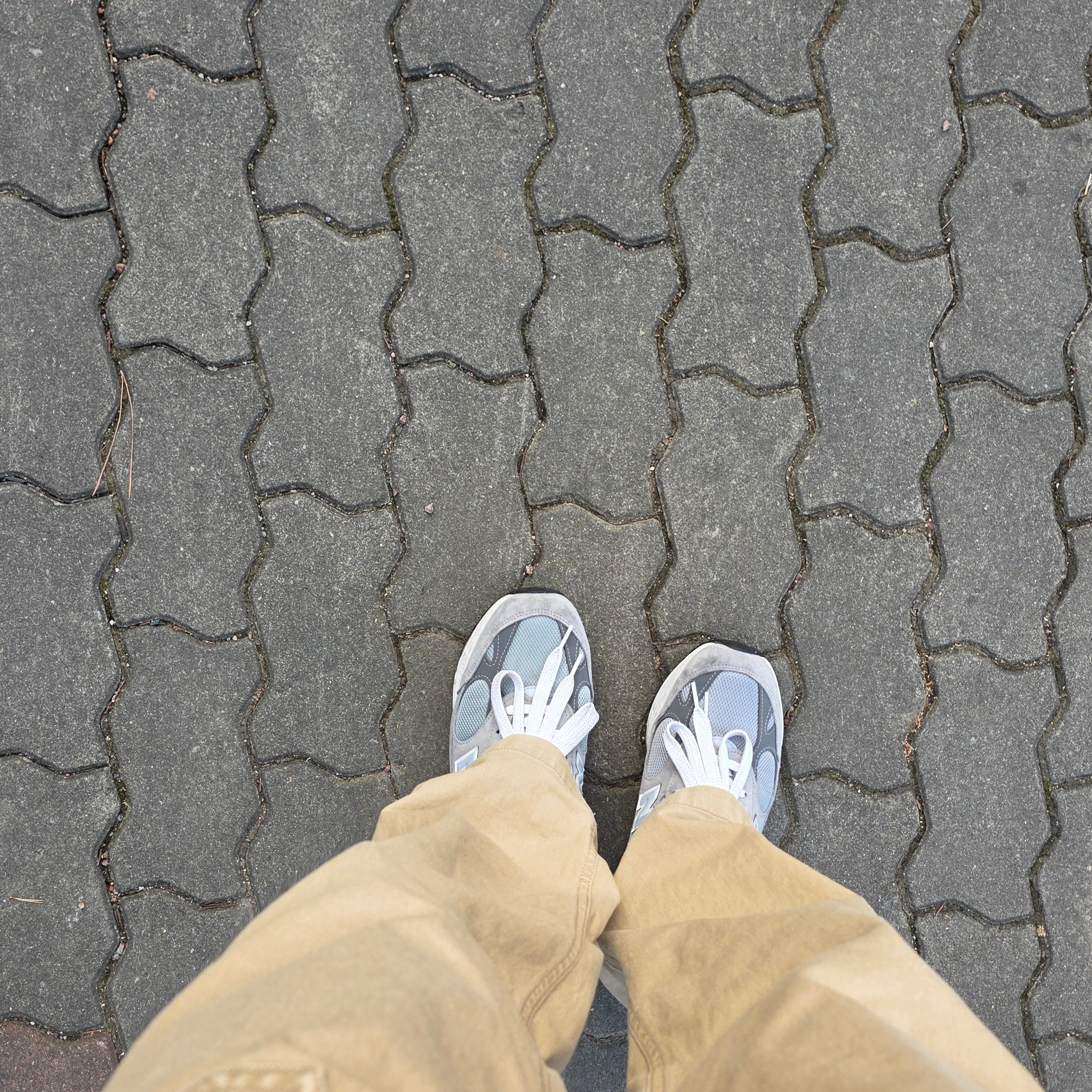 New Balance 993 Made in USA Grey - D Standard 착용 스타일