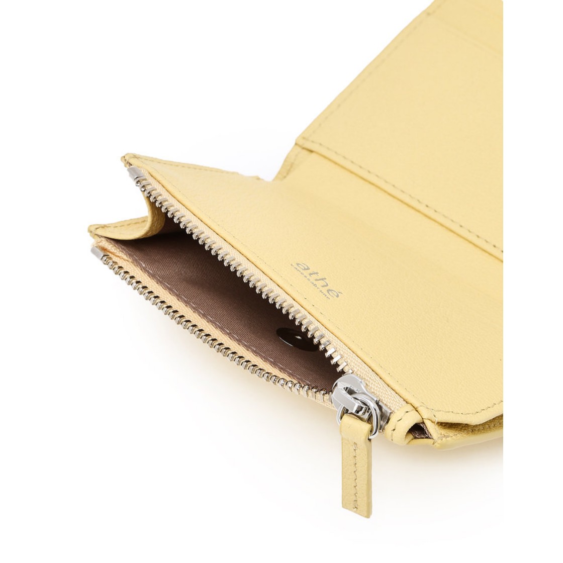아떼 바네사브루노 액세사리 레몬옐로우 레더 3단 지폐지갑 라이트 옐로우(Athe Vanessabruno Acc Lemon Yellow Leather Trifold Wallet Light Yellow) - 3