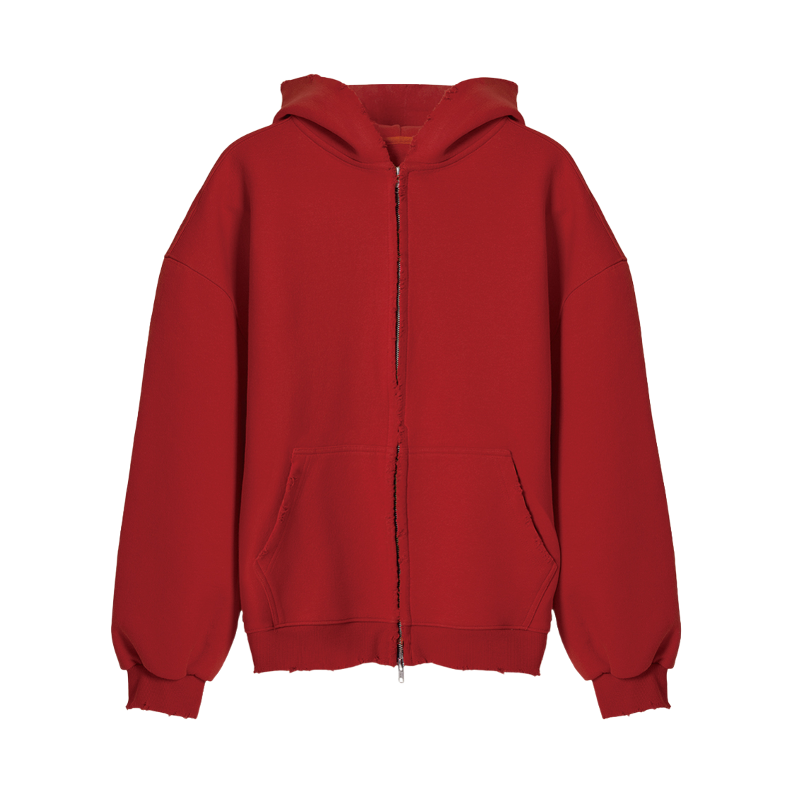 에스티유 후드 집업 인 레드(STU Hoodie Zip-Up In Red)
