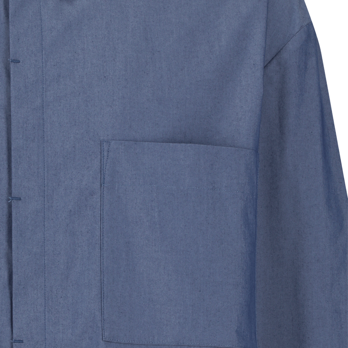 아모멘토 스퀘어 포켓 오버사이즈 셔츠 인디고 - 26SS(Amomento Square Pocket Oversized Shirt Indigo - 26SS) - 3