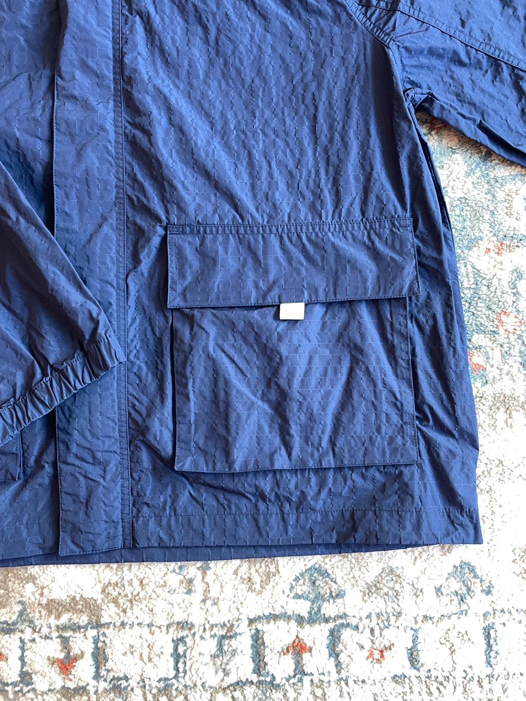 Nike Club Bowline Jacket Midnight Navy White - Asia 착용 스타일 - 5