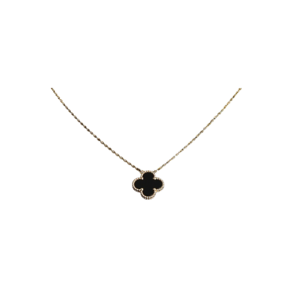 반클리프아펠 VCARA45800 18K골드 블랙 오닉스 빈티지 알함브라 목걸이aa61327(Van Cleef & Arpels Vintage Alhambra Necklace in 18K Gold with Black Onyx) - 1