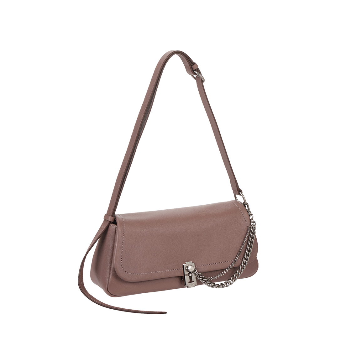 분크 오캄 와이드 플랩 숄더 스몰 라떼핑크(vunque Occam Wide Flap Shoulder) - 2