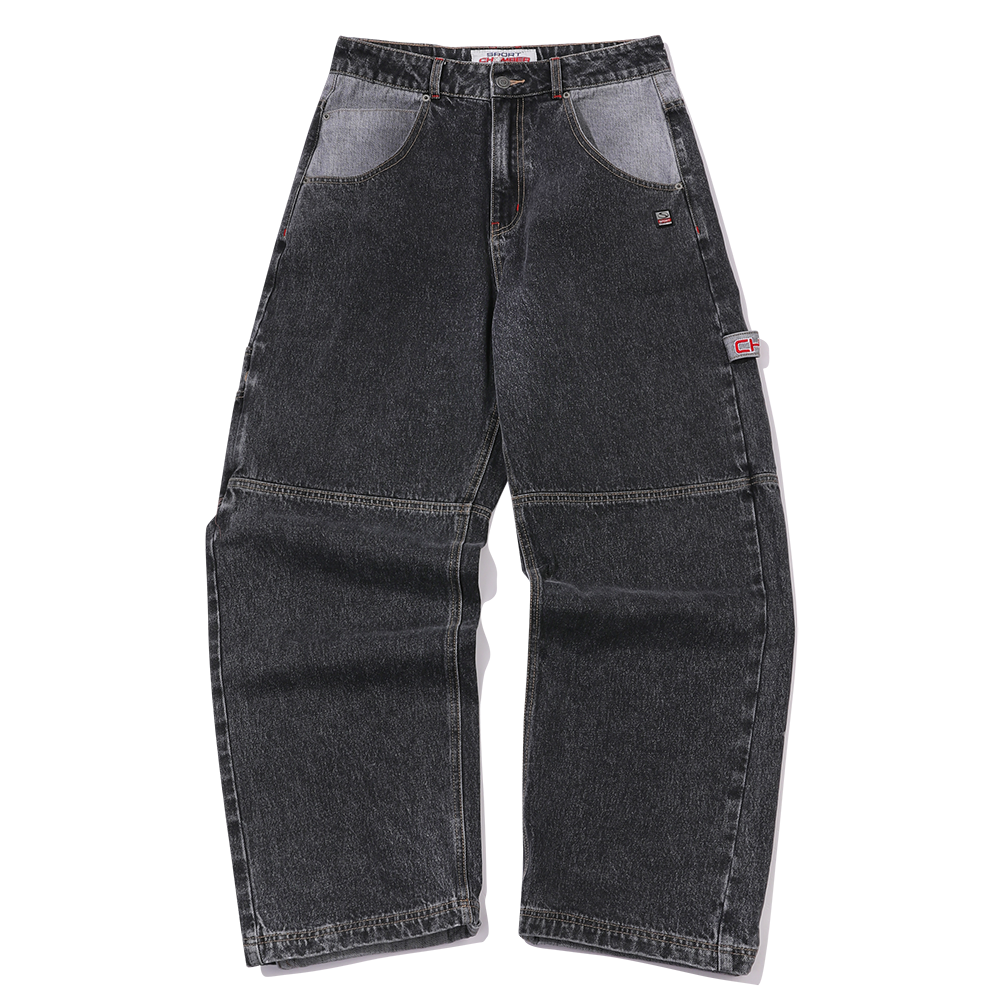 [트리플적립] 스포츠챔버 SC 스타 카펜터 데님 팬츠 블랙([트리플적립] SPORT CHAMBER SC Star Carpenter Denim Pants BLACK) - 2