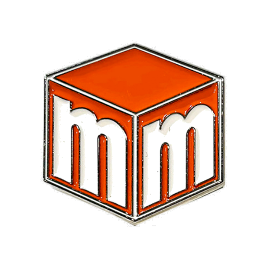 맨하탄 레코즈 엠 박스 핀 - 오렌지(Manhattan Records M Box Pin - Orange)