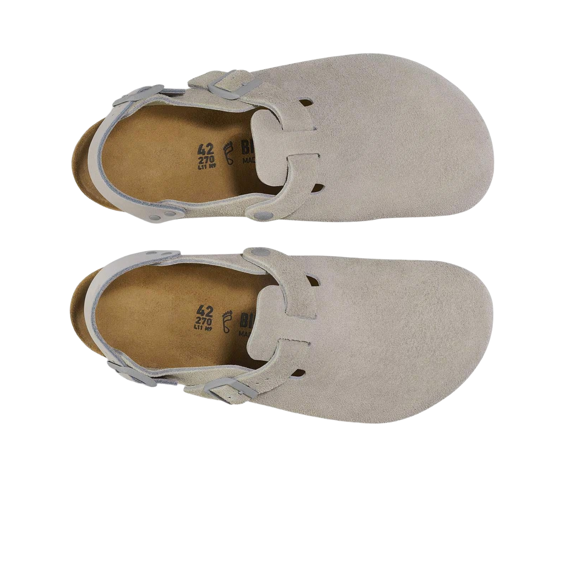 버켄스탁 토키오 스웨이드 레더 스톤 코인 - 내로우(Birkenstock Tokio Suede Leather Stone Coin - Narrow) - 2