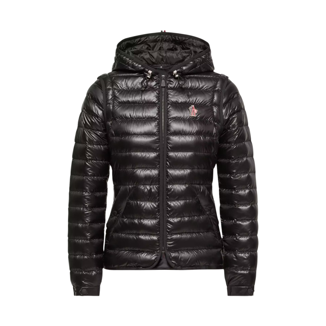 L1-098-1A00018-597X6-999 (W) Moncler Karura 2-in-1 Hooded Short Down Jacket Black - 26SS