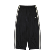 Needles x Studious H.D. Poly Smooth Track Pants Black