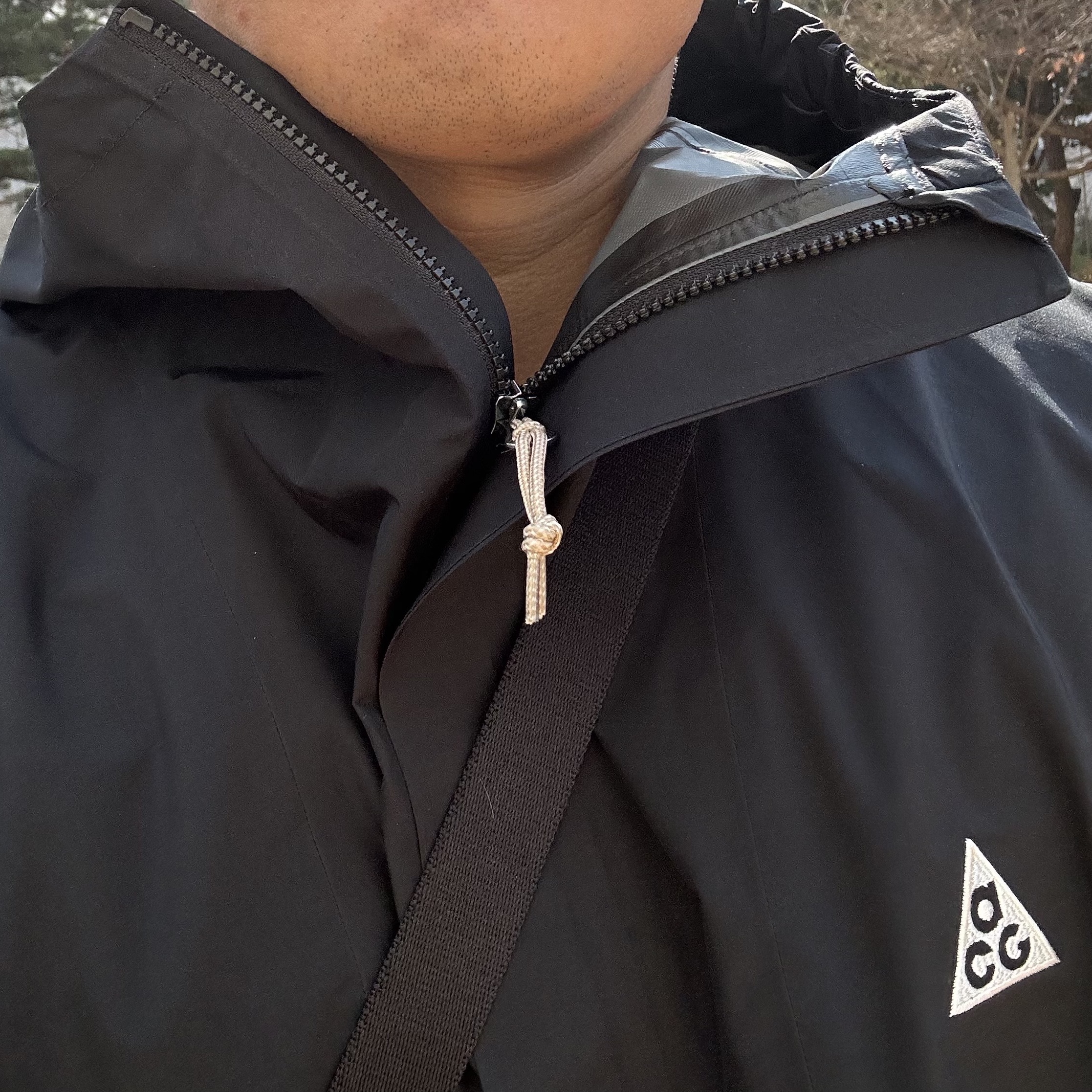 Nike ACG Storm-Fit ADV Cascade Rains Full Zip Jacket Black - Asia 착용 스타일