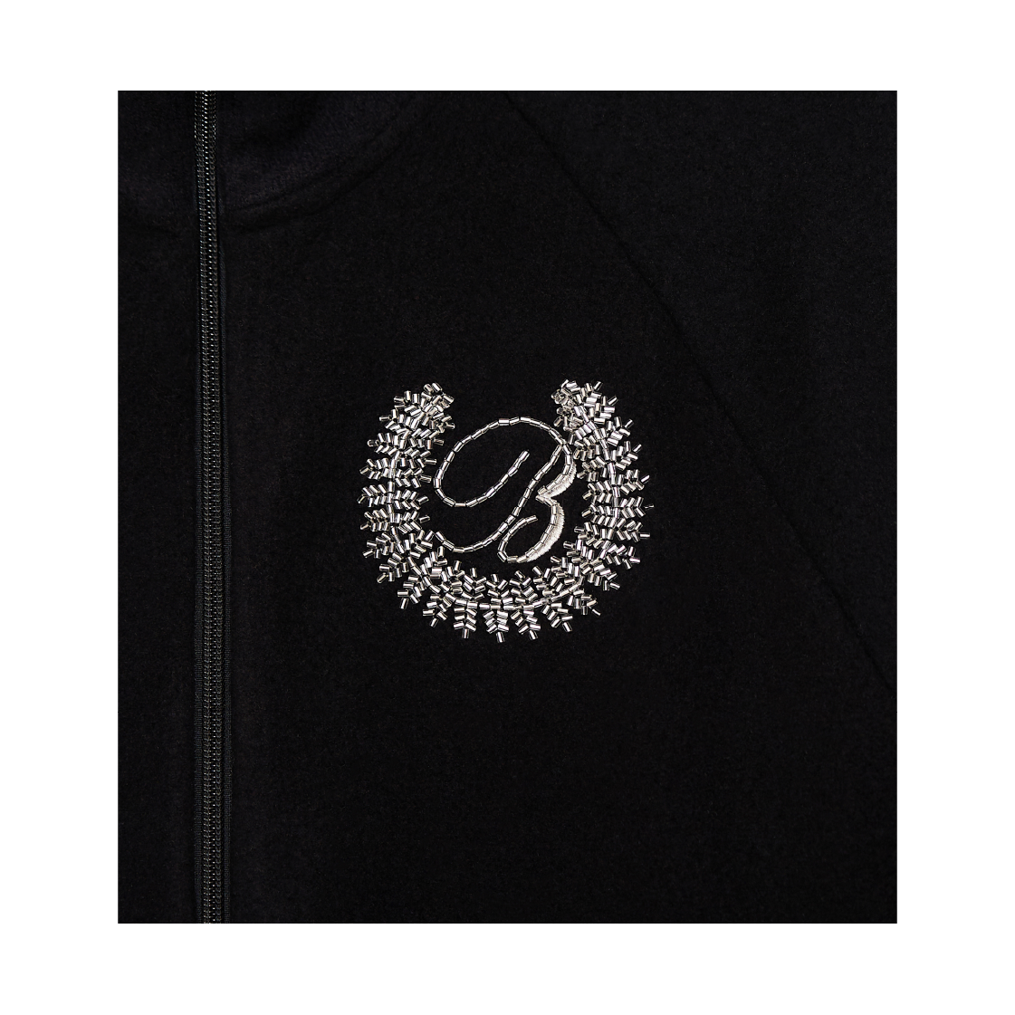 본네 비디드 니트 집업 블랙(Bonnae Beaded Knit Zip-up Black) - 3