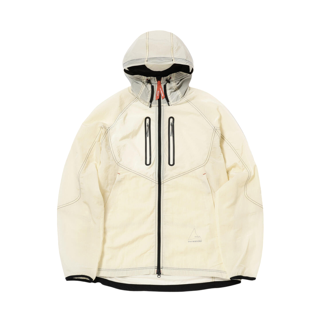 로아 x 앤드 원더 립스탑 윈드 자켓 오프 화이트(ROA x And Wander Ripstop Wind Jacket Off White)