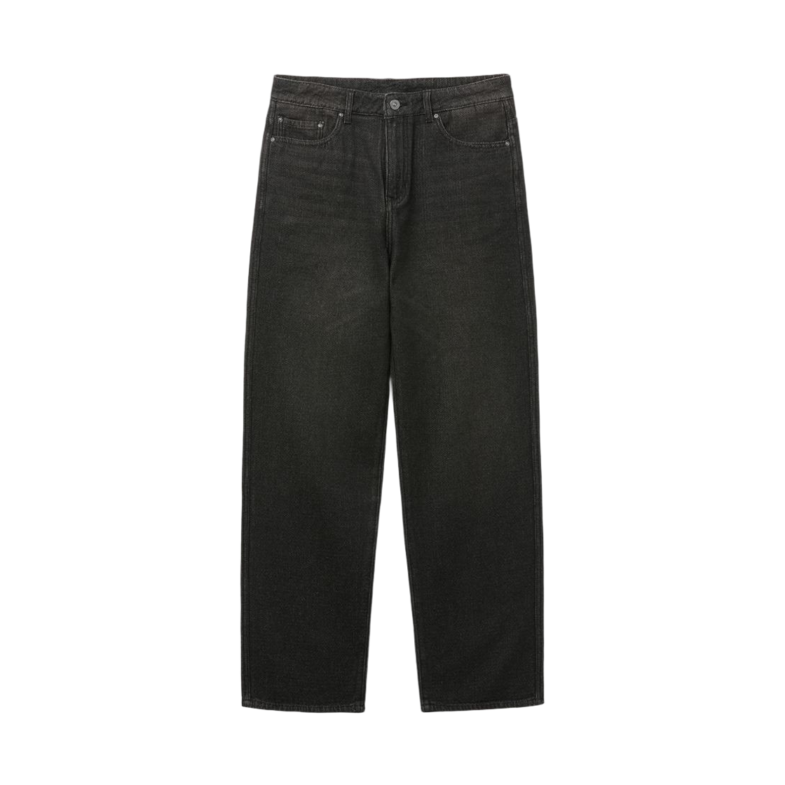 SAPDM26611BKX SERIES Set-Up Black Sashiko Loose Straight Denim Black