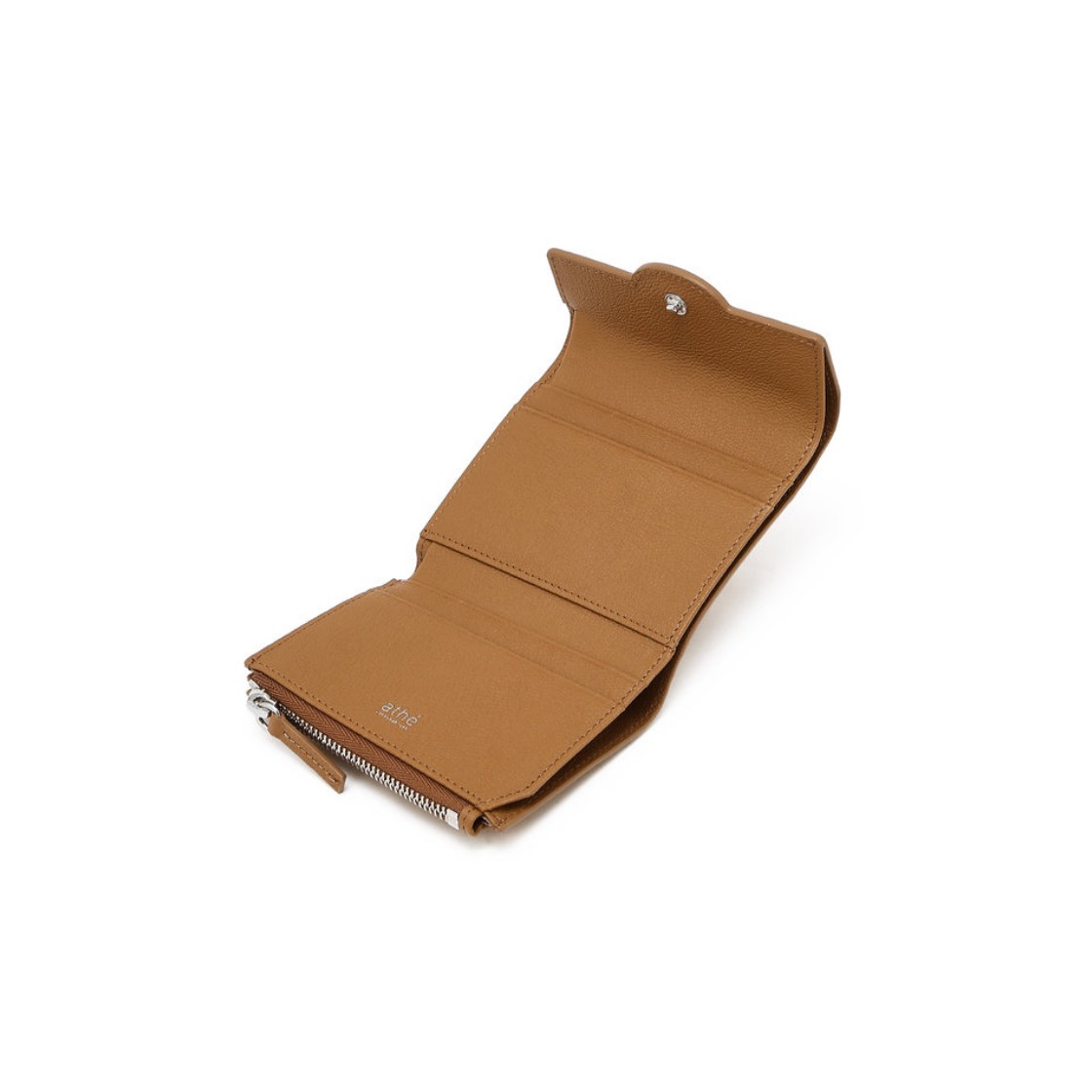 아떼 바네사브루노 액세사리 브라운 레더 더블에이 3단 지폐지갑 브라운(Athe Vanessabruno Acc Brown Leather Double-A Trifold Wallet Normal Brown) - 2