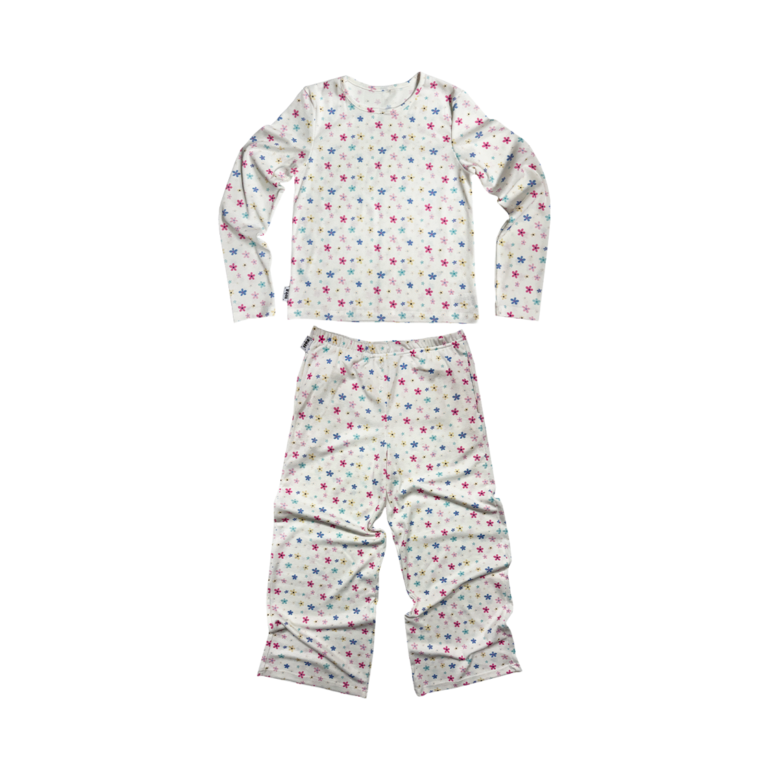 폴리 여 소프트 포인텔 홈웨어 세트, 플로럴 화이트(Foli W Soft Pointelle Homewear Set, Floral White)