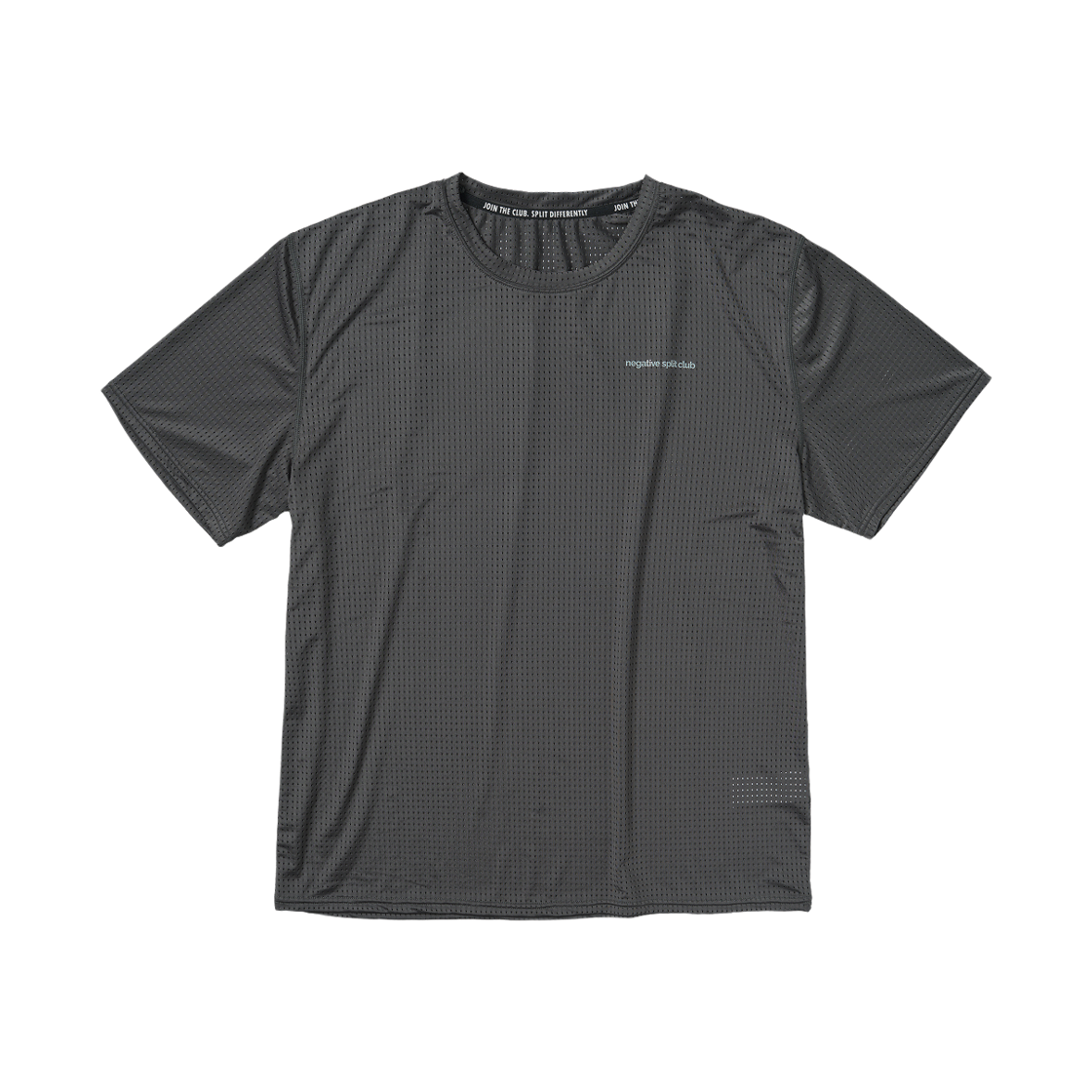 네거티브 스플릿 클럽 에어벤트 솔리드 티셔츠 차콜(negative split club Air Vent Solid T-Shirt Charcoal)