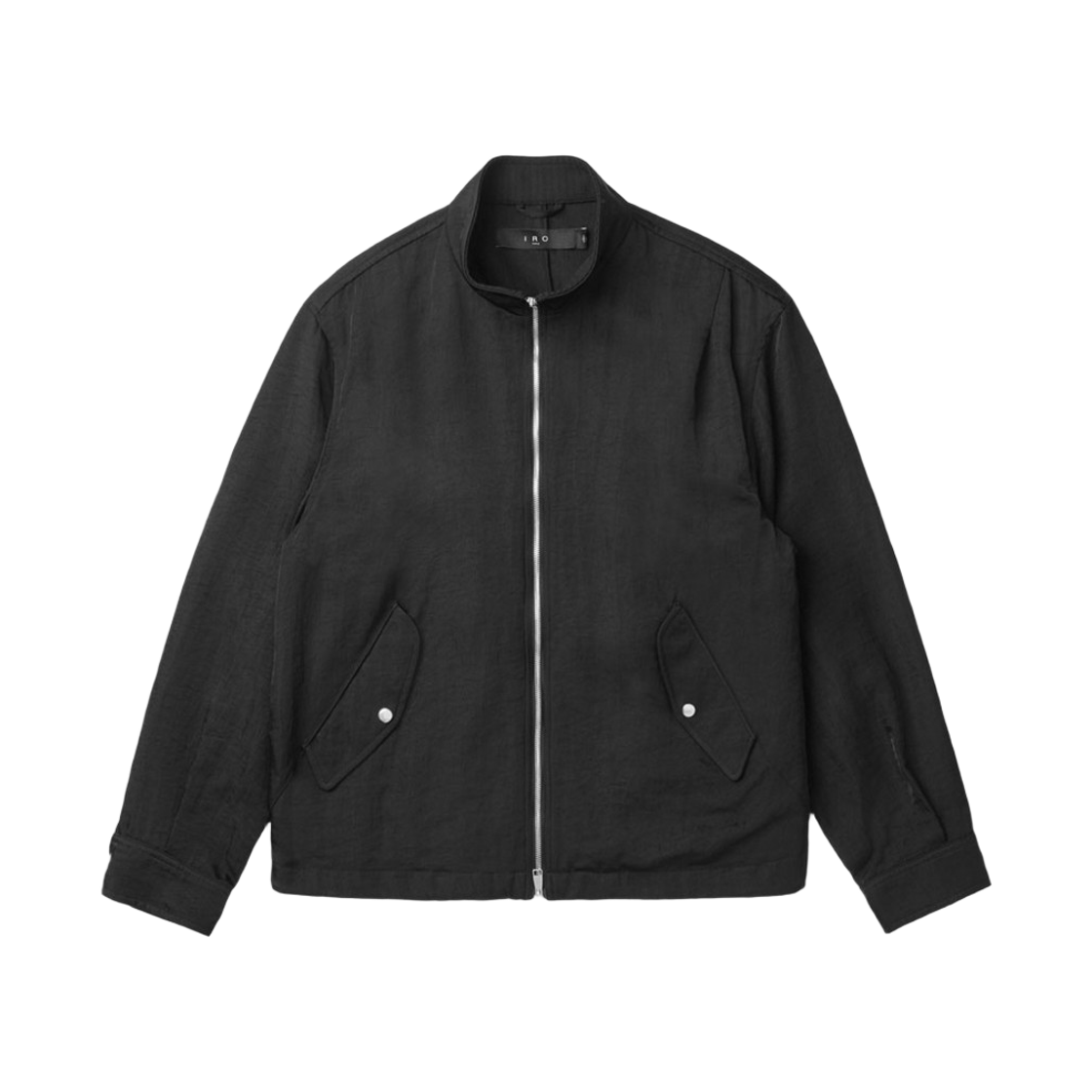 이로 디쿠프 나일론 하이넥 커팅 점퍼 블랙(IRO Decoup Nylon High Neck Cut Jumper Black)