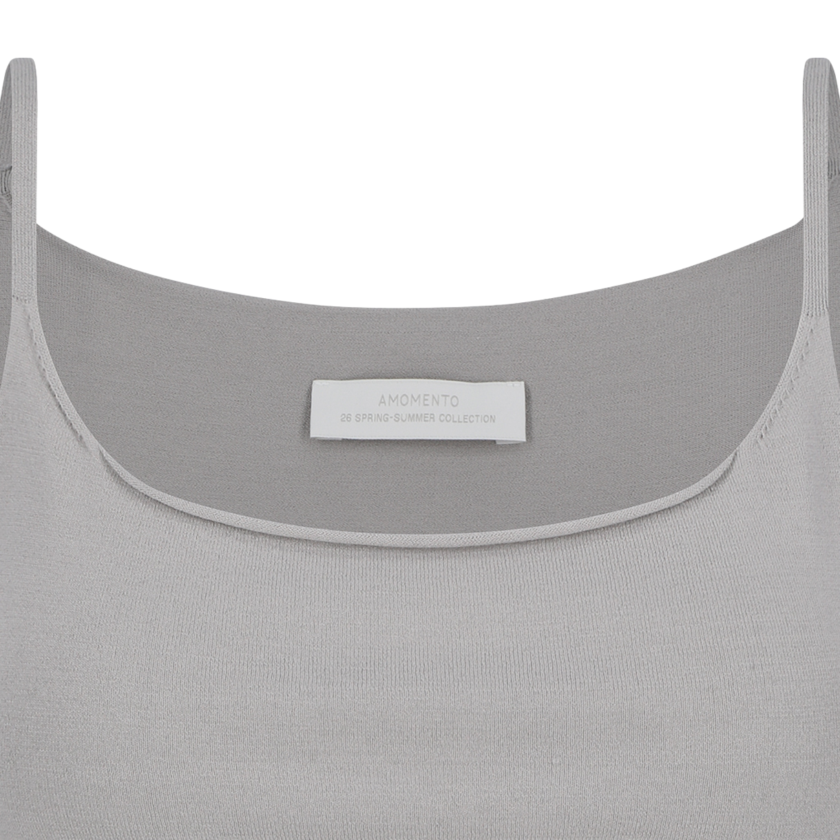 아모멘토 우먼 슬리브리스 니트 탑 그레이 베이지 - 26SS(Amomento Women Sleeveless Knit Top Grey Beige - 26SS) - 3