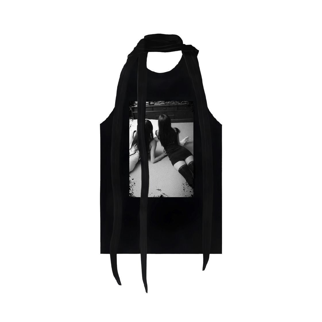 본네 머플러 드레스 블랙(Bonnae Muffler Dress Black) - 2