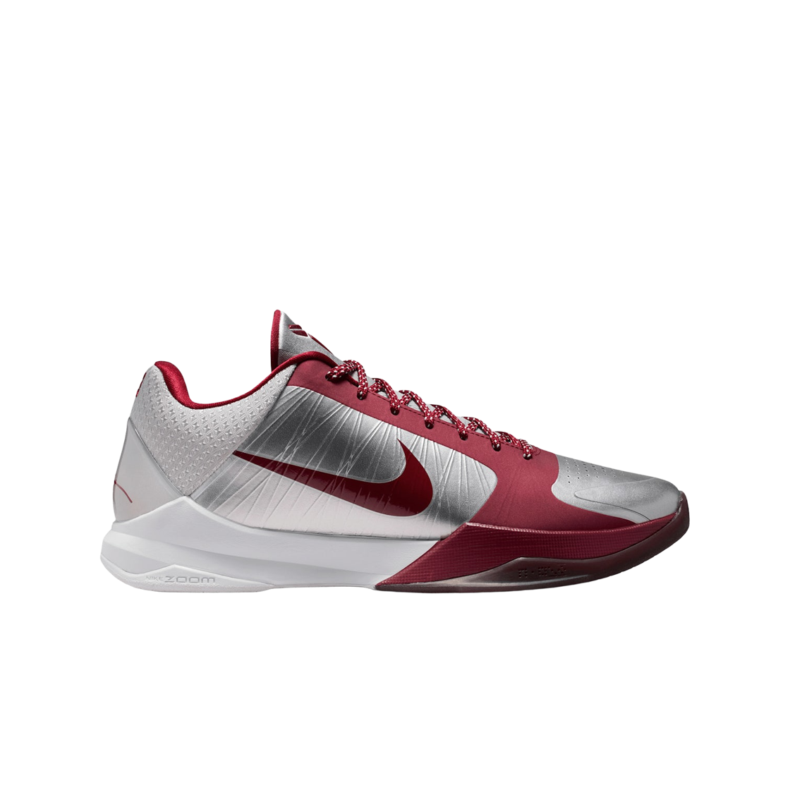 IM0557-001 Nike Kobe 5 Protro Lower Merion Aces Away Metallic Silver Team Red
