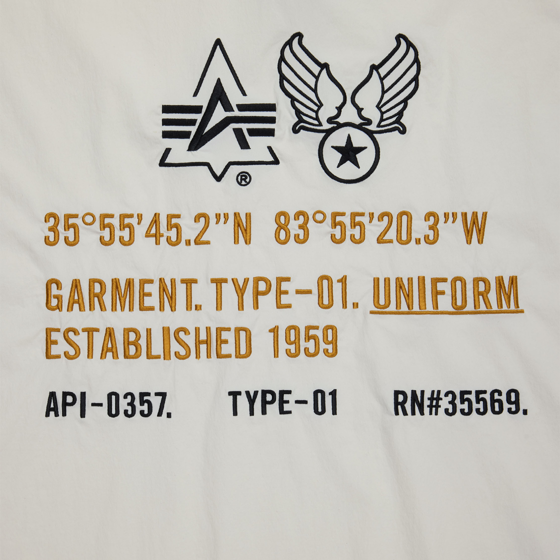 알파 인더스트리 SS 퍼티그 릴랙스드 데코 셔츠 듄 화이트(ALPHA INDUSTRIES SS Fatigue Relaxed Deco Shirt Dune White) - 2