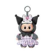 Pop Mart Labubu The Monsters x Hello Kitty And Friends Series Plush Pendant Kuromi (Opened Case)