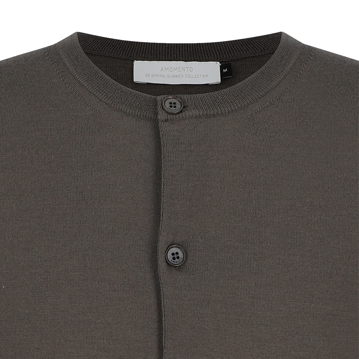 아모멘토 맨즈 울 가디건 브라운 - 26SS(Amomento Men's Wool Cardigan Brown - 26SS) - 3