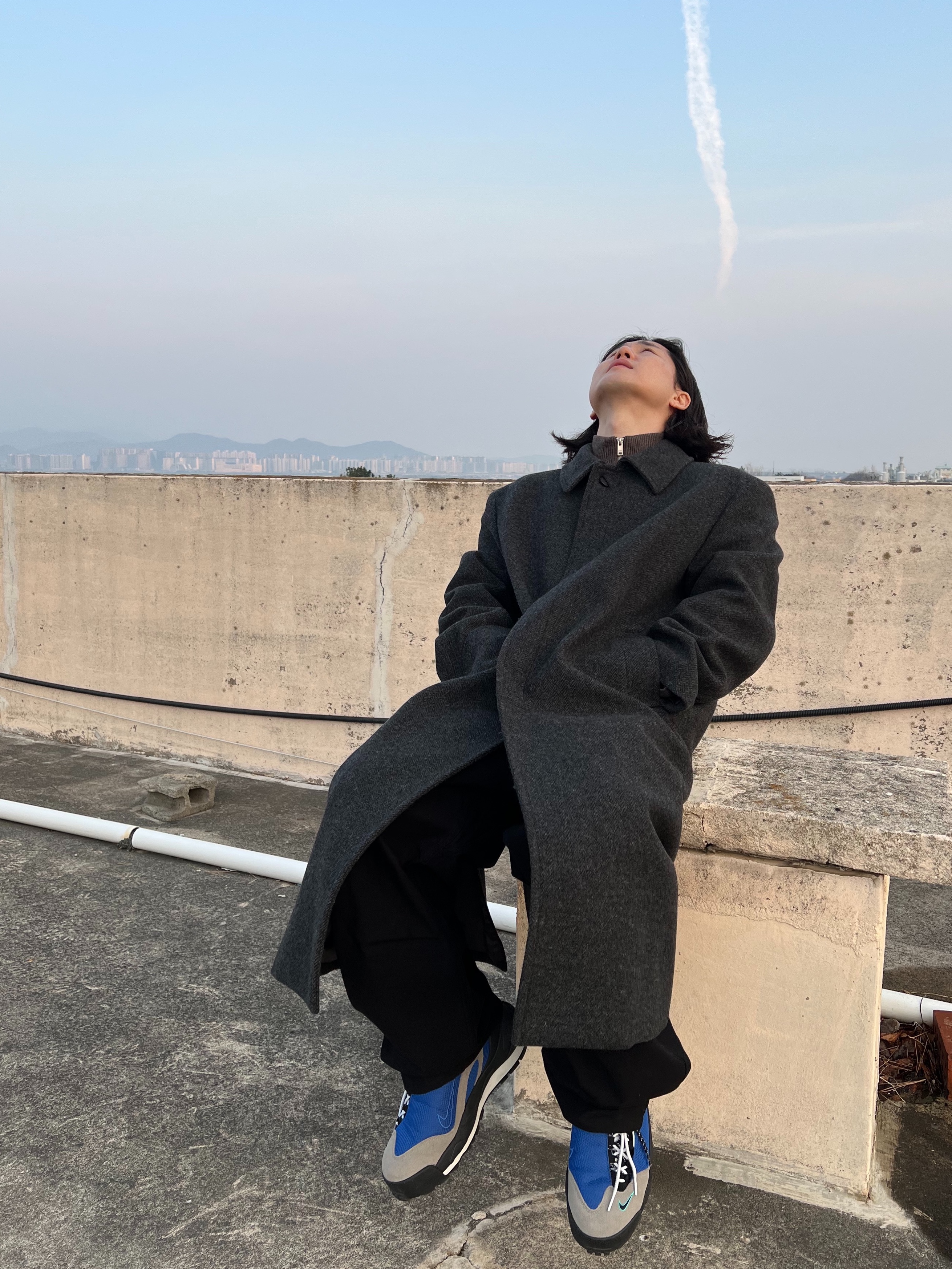 Nike x Sacai Magmascape SP Varsity Royal, Jieda Western Belt Black 착용 스타일 - 1