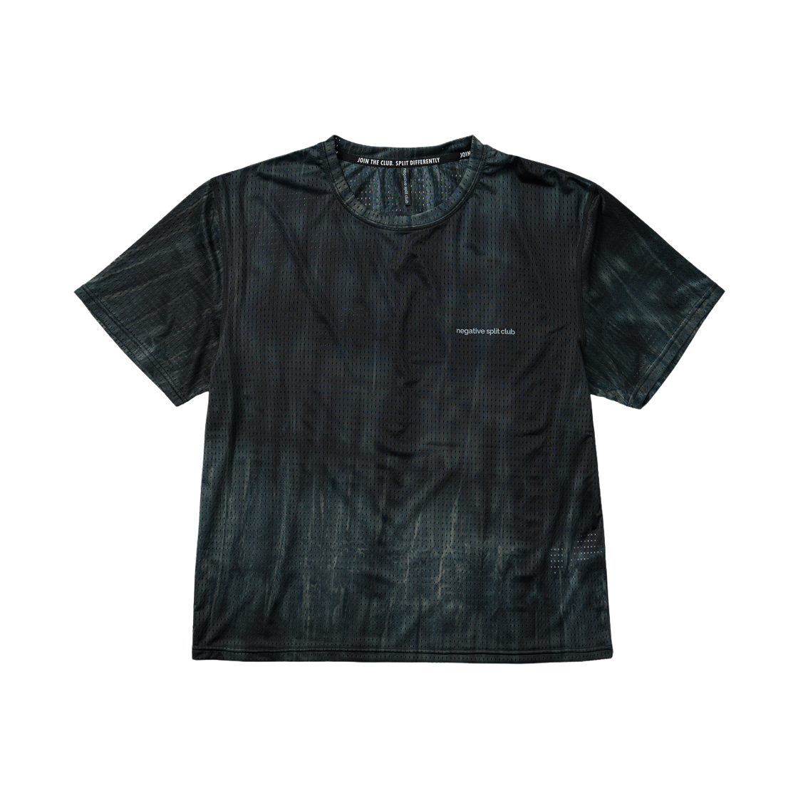 네거티브 스플릿 클럽 에어벤트 타이다잉 레이싱 티셔츠 미드나잇(negative split club Air Vent Tie-Dye Racing T-Shirt Midnight)