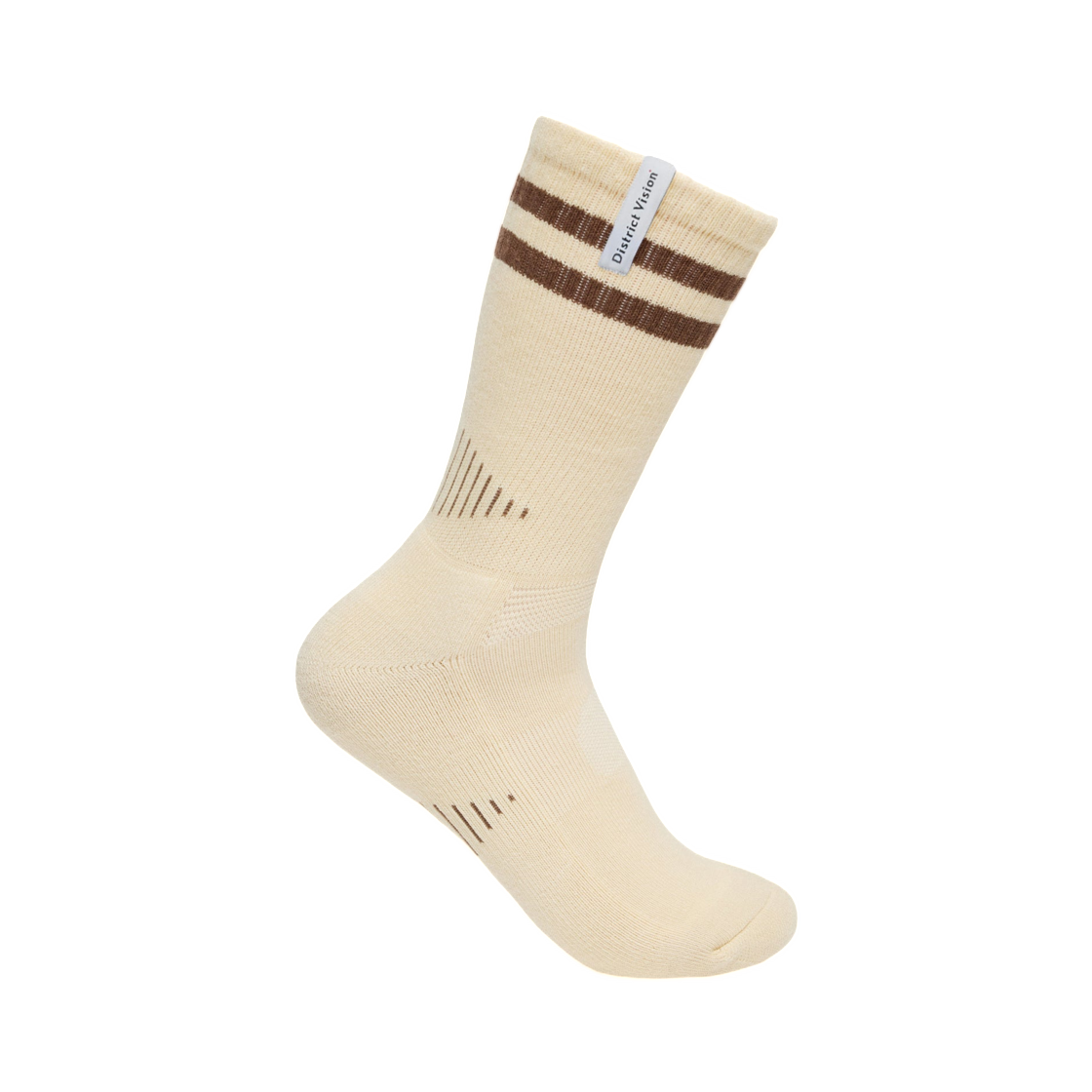 디스트릭트 비전 조널 오가닉 코튼 삭스 샌드 브라운(District Vision Zonal Organic Cotton Socks Sand Brown)