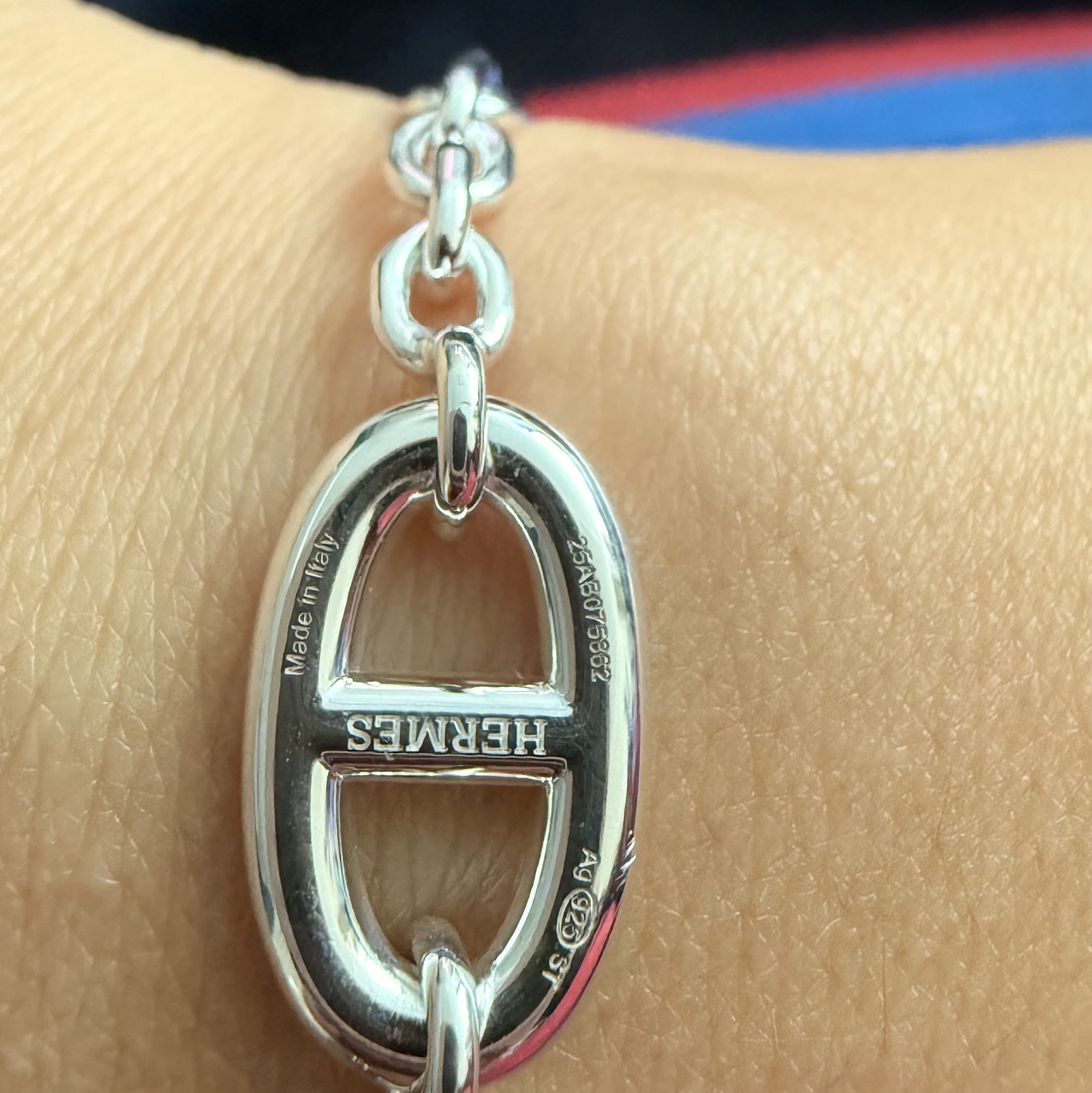 Hermes Farandole Bracelet Silver 착용 스타일