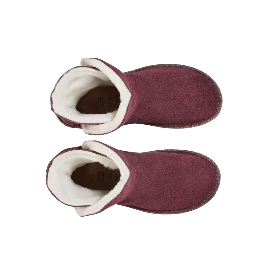 (W) 버켄스탁 업살라 셔링 스웨이드 레더 진판델 - 내로우((W) Birkenstock Uppsala Shearling Suede Leather Zinfandel - Narrow) - 2