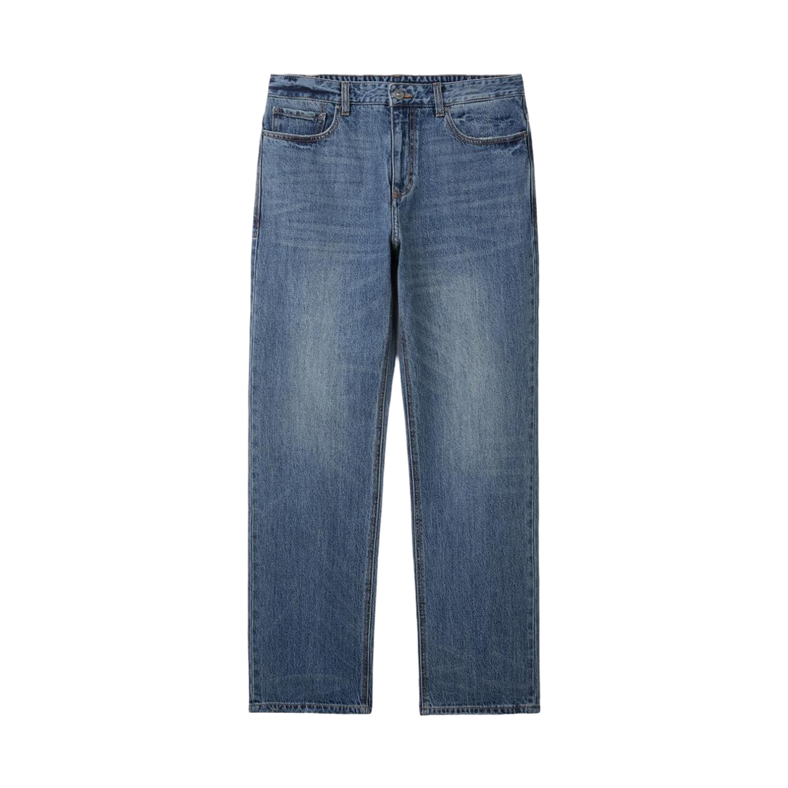 SAPDM26311INX SERIES Mid Blue Loose Straight Banding Denim Indigo