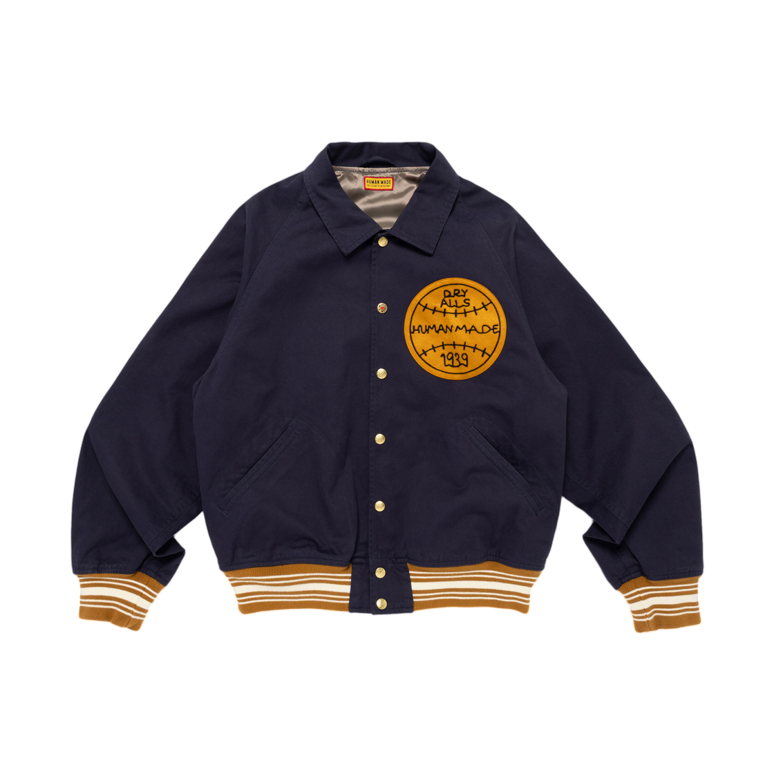 HM31JK013 Human Made Baseball Jacket Navy