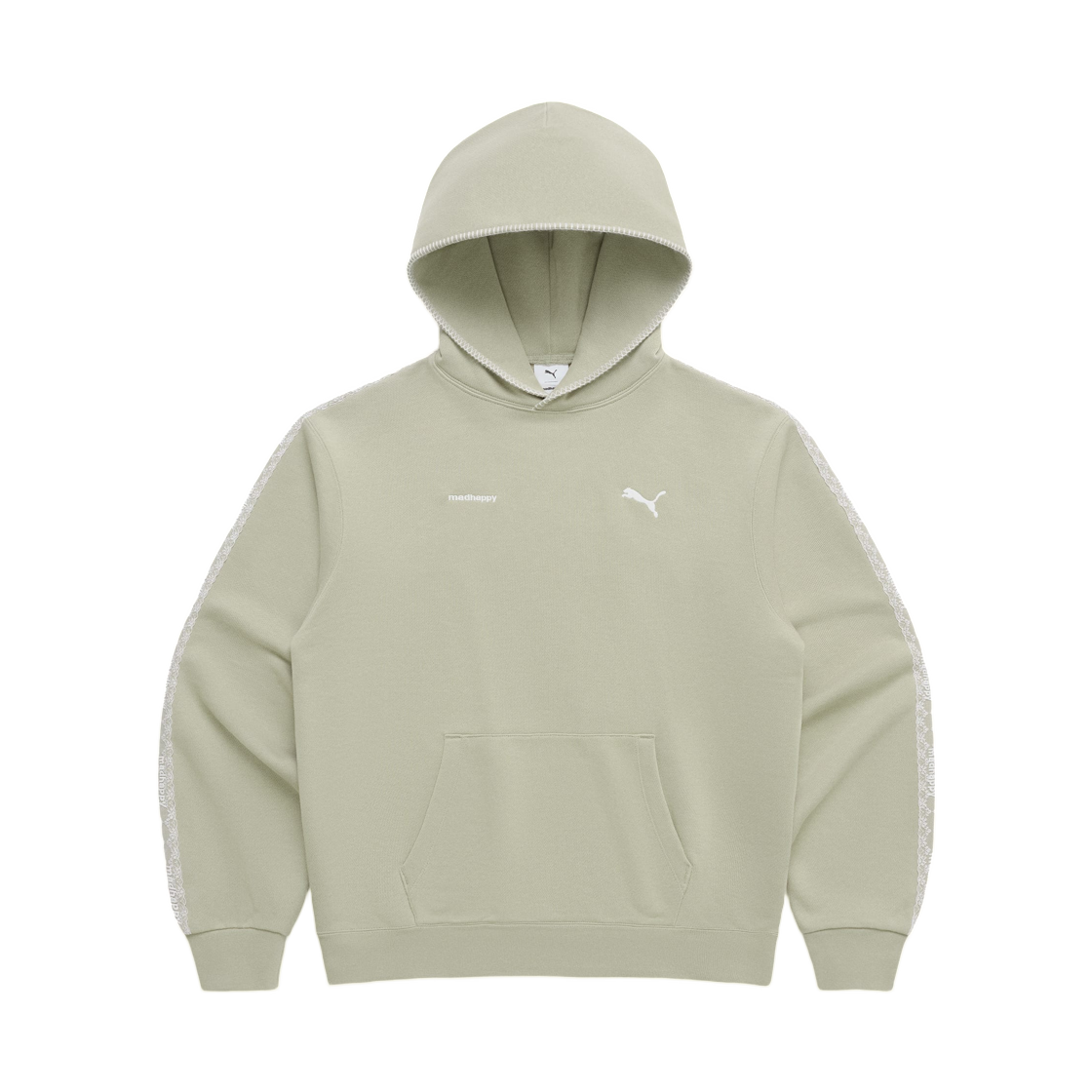 푸마 x 매드해피 레이스 트림 플리스 후드 올리브(Puma x Madhappy Lace Trim Fleece Hoodie Olive)