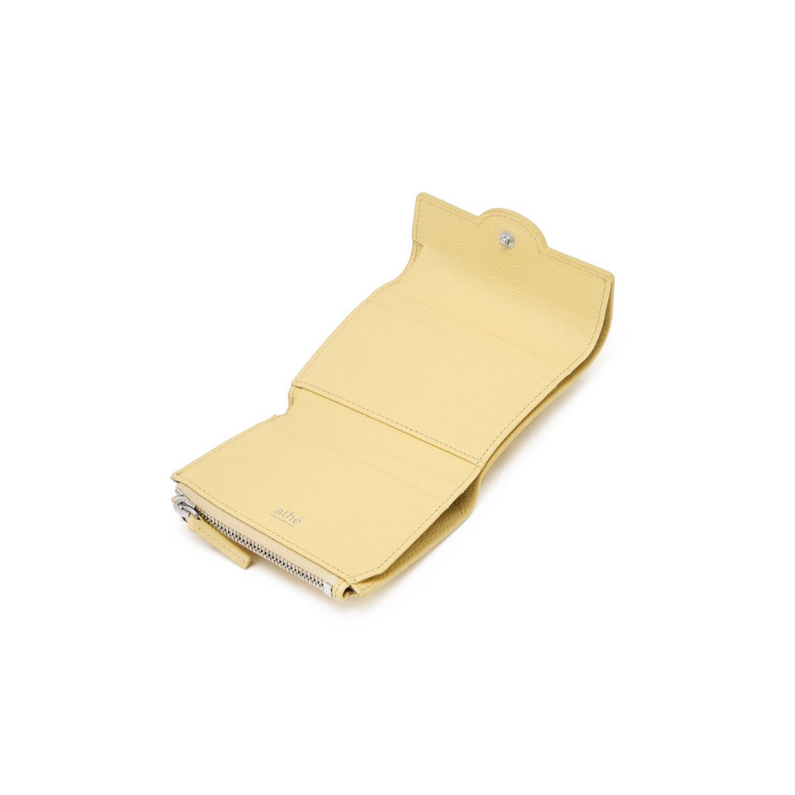 아떼 바네사브루노 액세사리 레몬옐로우 레더 3단 지폐지갑 라이트 옐로우(Athe Vanessabruno Acc Lemon Yellow Leather Trifold Wallet Light Yellow) - 2