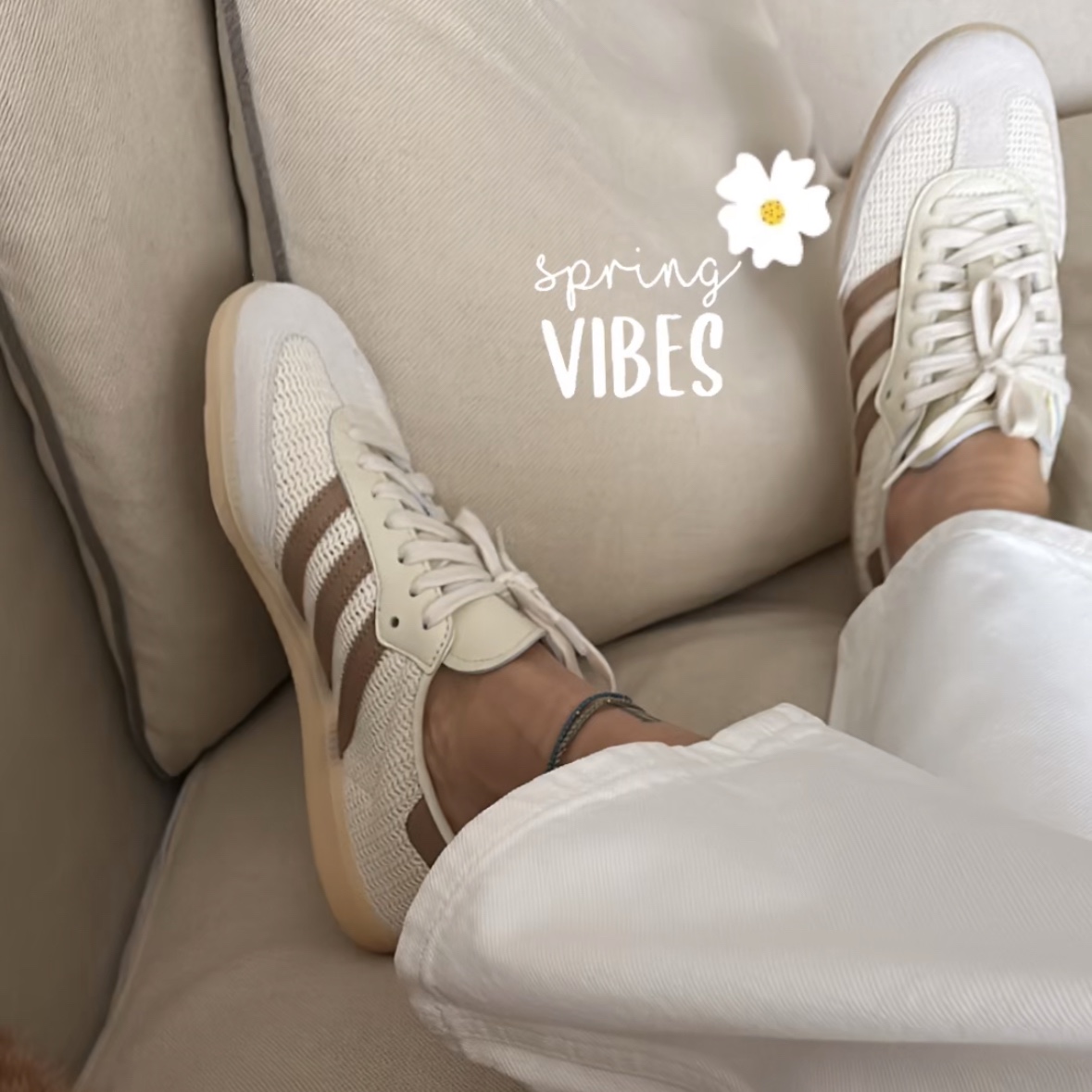 Adidas Originals Samba OG Cream White Cardboard 착용 스타일