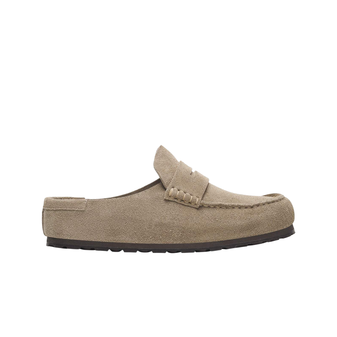 1029710 Birkenstock Naples Wrapped Suede Leather Taupe - Narrow