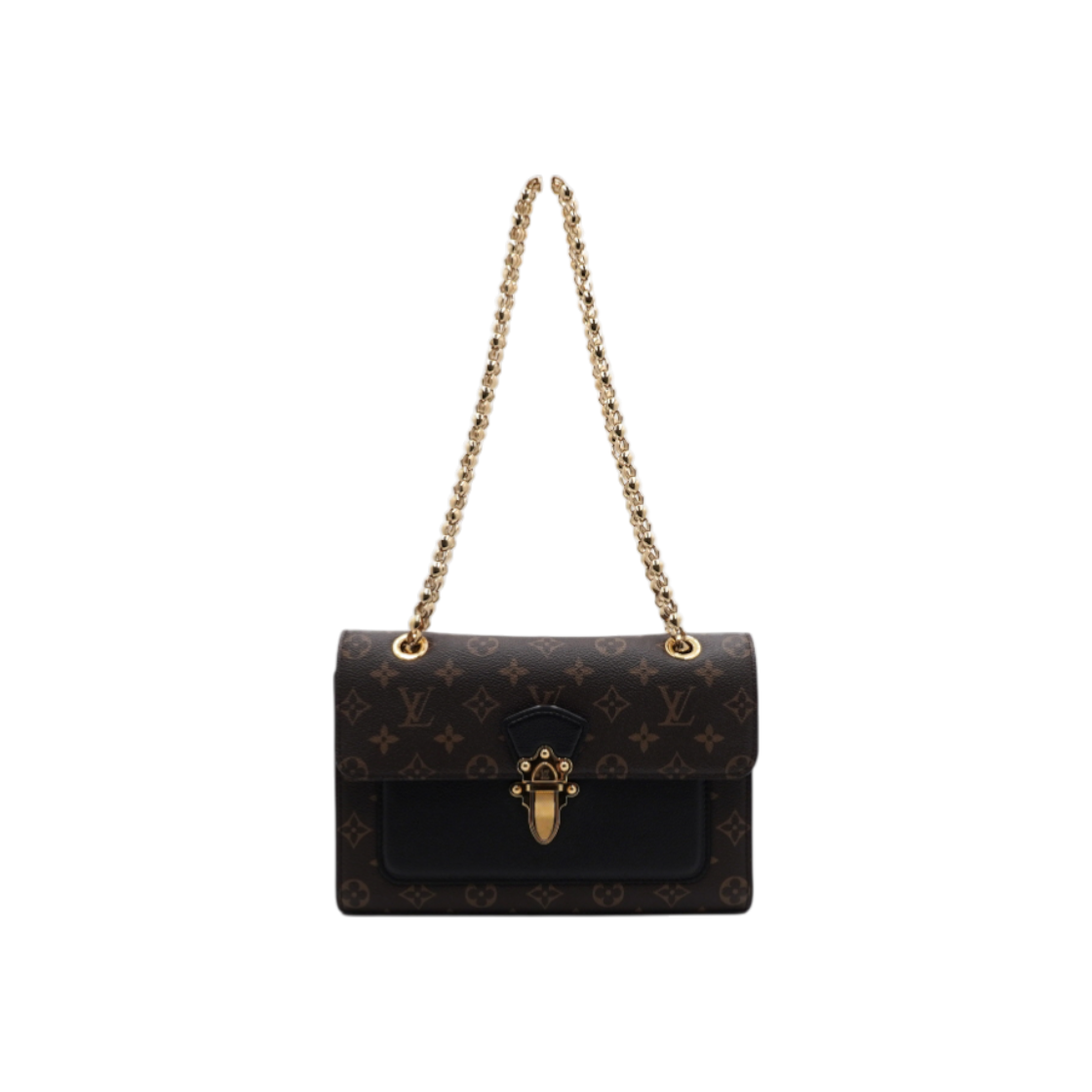 루이비통 M41730 모노그램 느와르 빅투아 금장체인 숄더백 겸 크로스백aa61634(Louis Vuitton M41730 Monogram Noir Victory Gold Chain Shoulder and Crossbody Bag) - 1