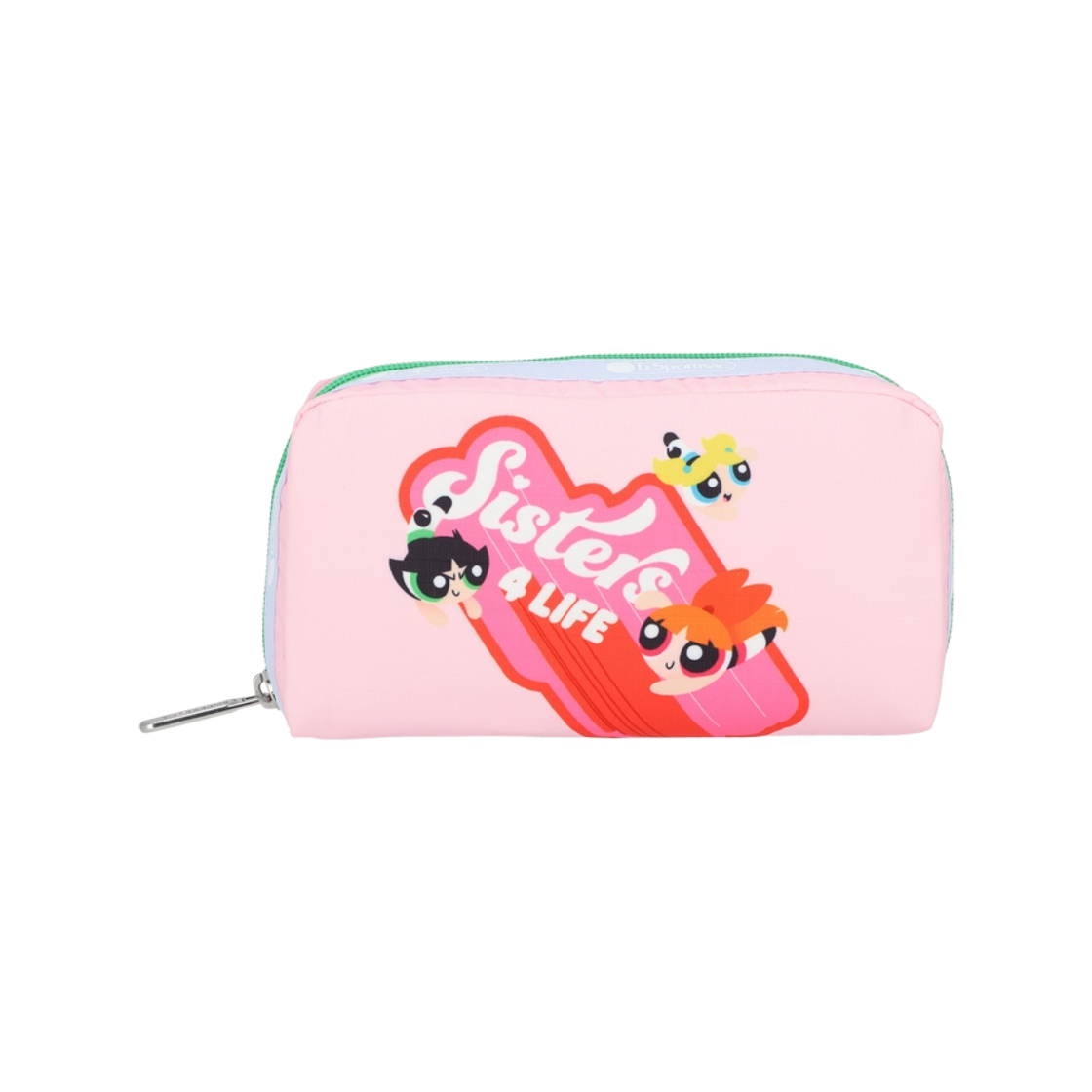 레스포색 파워퍼프걸 핑크 렉탱귤러 코스메틱 파우치(Lesportsac PPG Pink Rectangular Cosmetic)