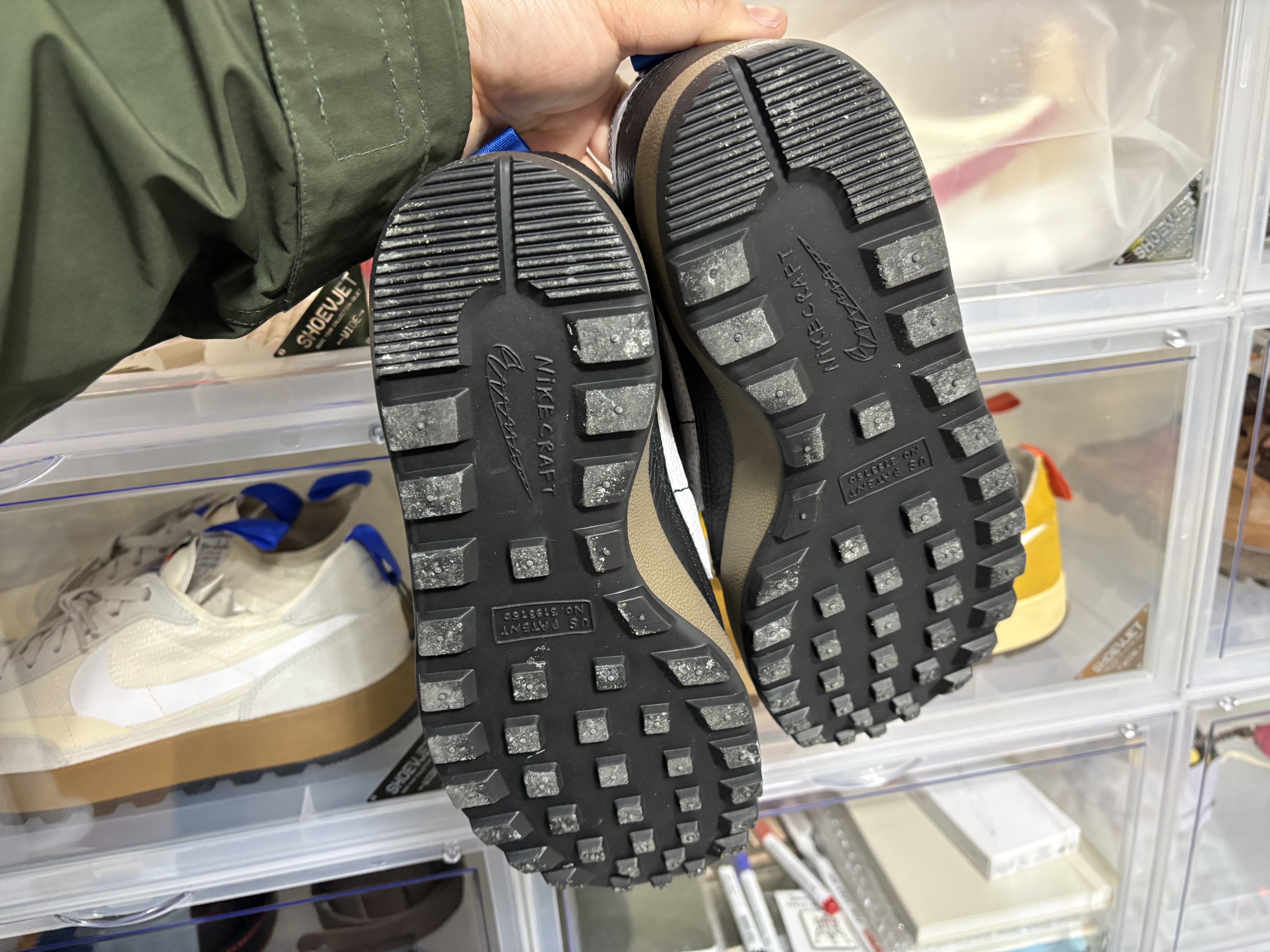 Nike x Tom Sachs Mars Yard Shoe 3.0 Space Camp, Nike x Tom Sachs Craft General Purpose Black White 착용 스타일 - 6
