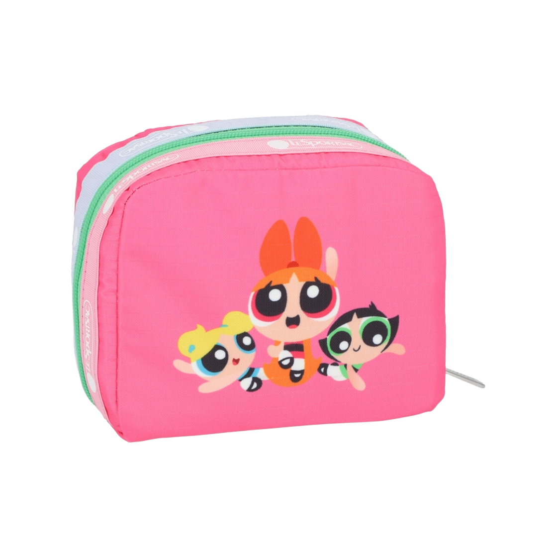 레스포색 파워퍼프걸 핑크 스퀘어 코스메틱 파우치(Lesportsac PPG Pink Square Cosmetic) - 5