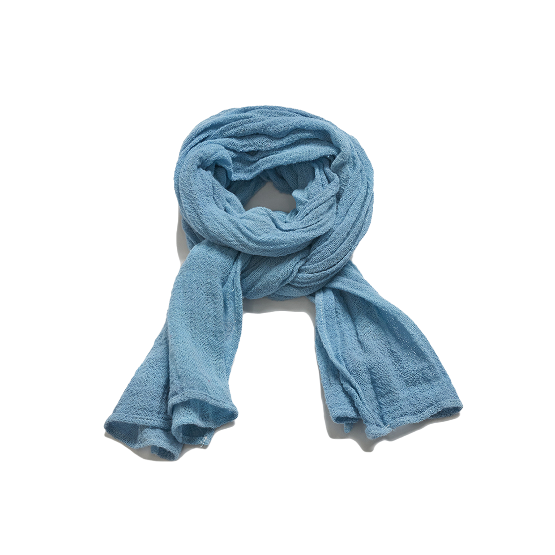 SC61ACSC-2521IDONE Sunday Ceremony Raw Natural Scarf - Indigo Dyed
