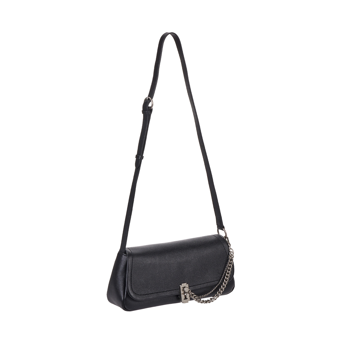 분크 오캄 와이드 플랩 숄더 스몰 블랙(vunque Occam Wide Flap Shoulder Black)