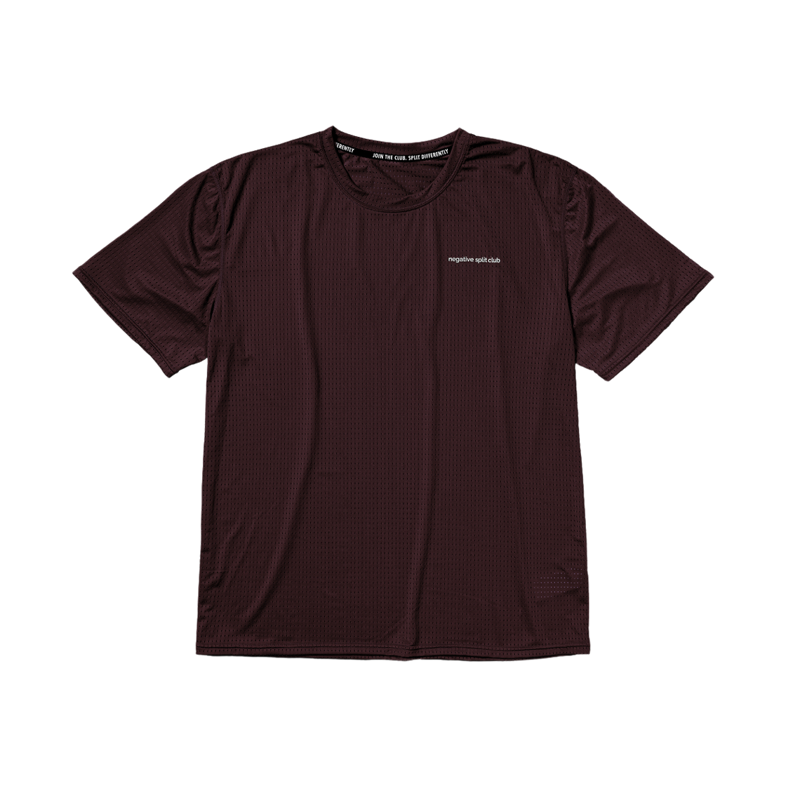 [KREAM 단독] 네거티브 스플릿 클럽 에어벤트 솔리드 티셔츠 버건디([KREAM 단독] negative split club Air Vent Solid T-Shirt Burgundy)