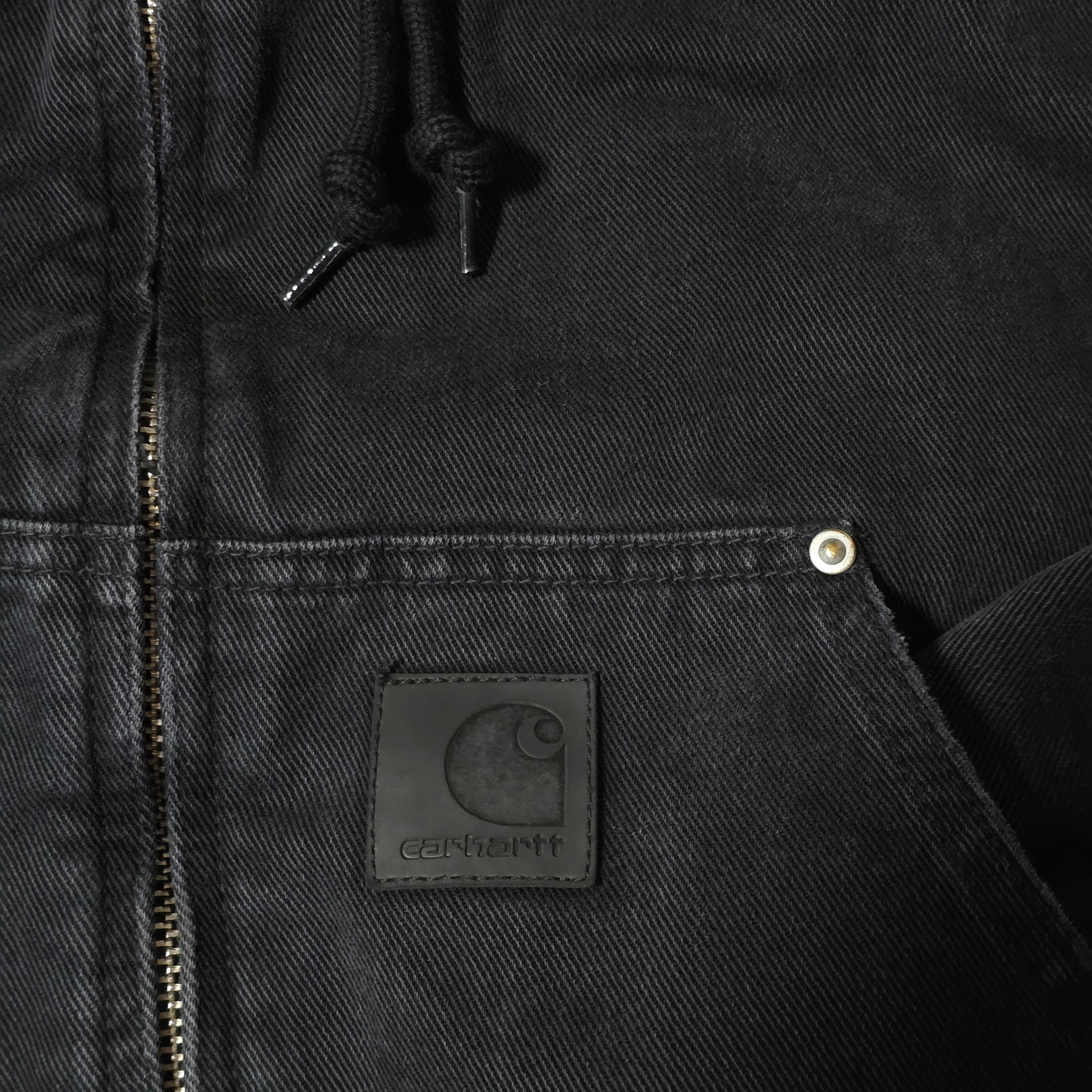 Carhartt WIP OG Active Rivet Jacket Black 착용 스타일 - 2