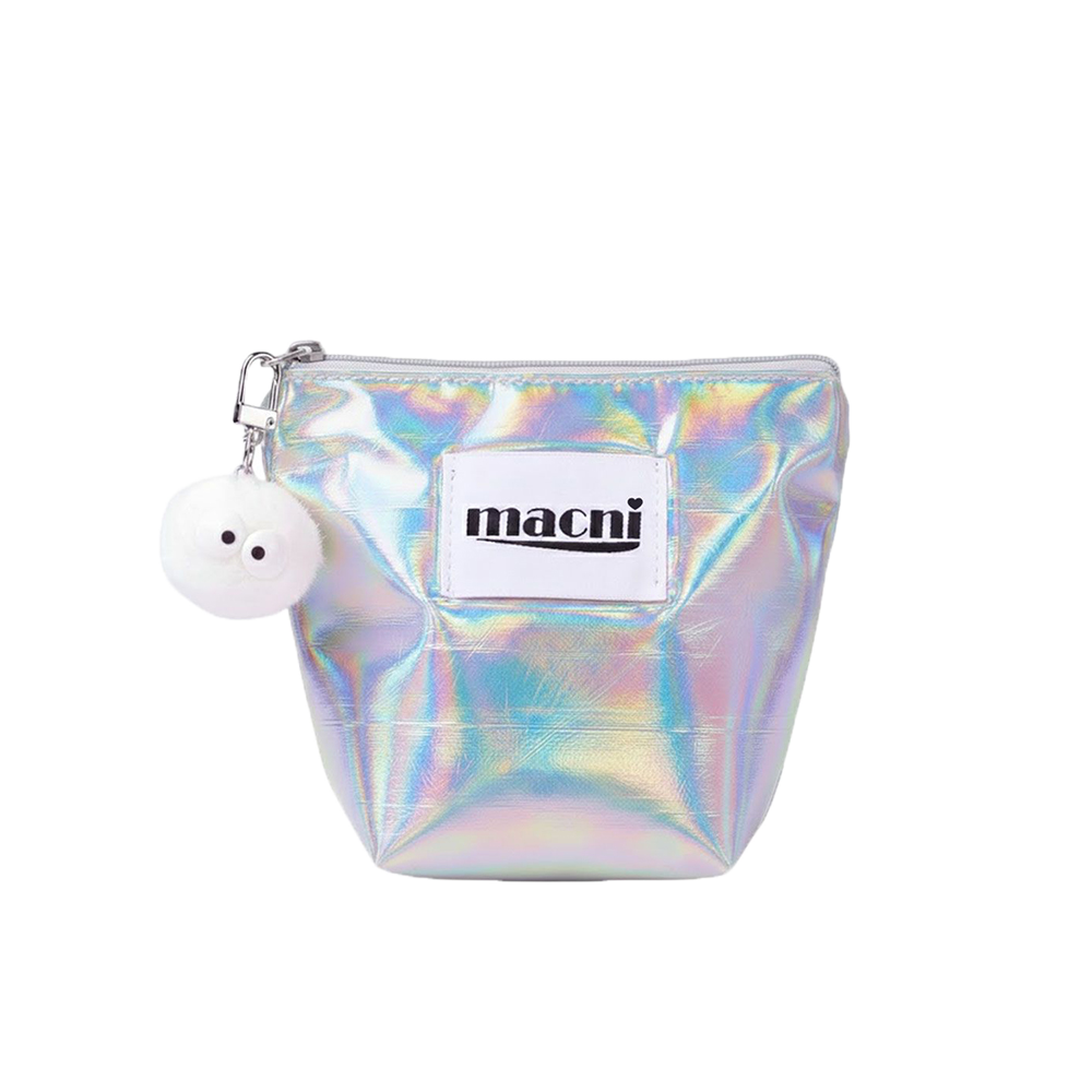 마크니 코스믹 스탠디 파우치 실버(MACNI Cosmic Standy Pouch Silver)