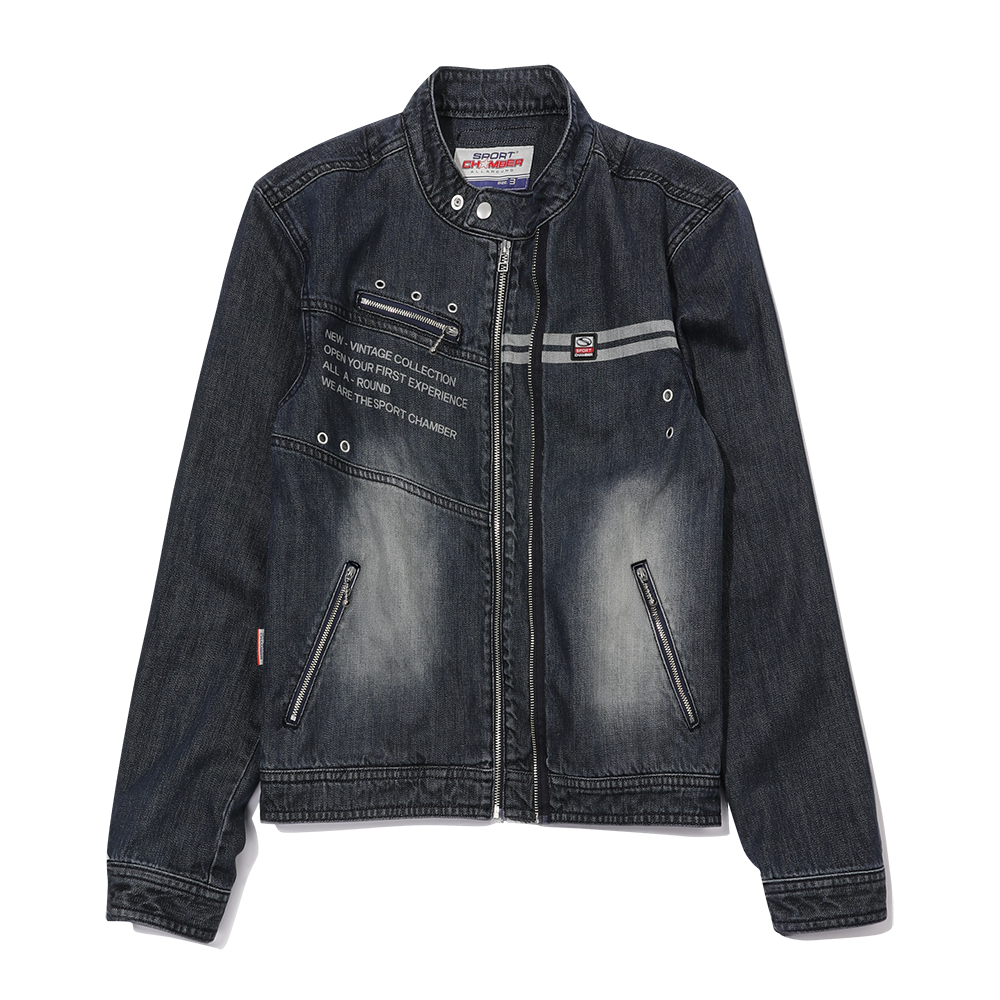 스포츠챔버 SC 데님 바이커 자켓 인디고(SPORT CHAMBER SC Denim Biker Jacket INDIGO)