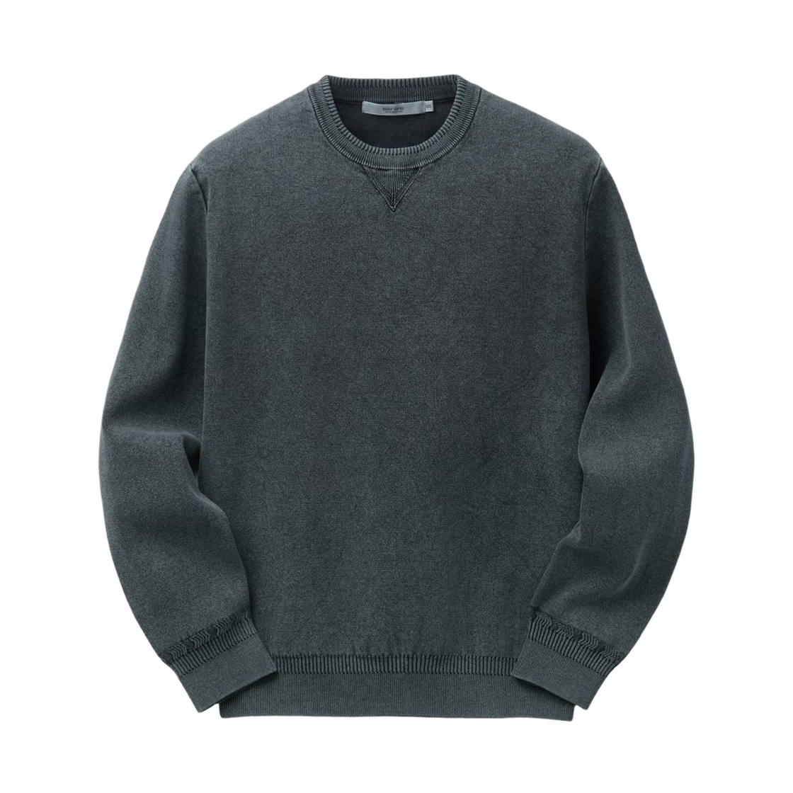 SAWAS26111BUL SERIES Garment Dyed Crewneck Sweater Light Blue
