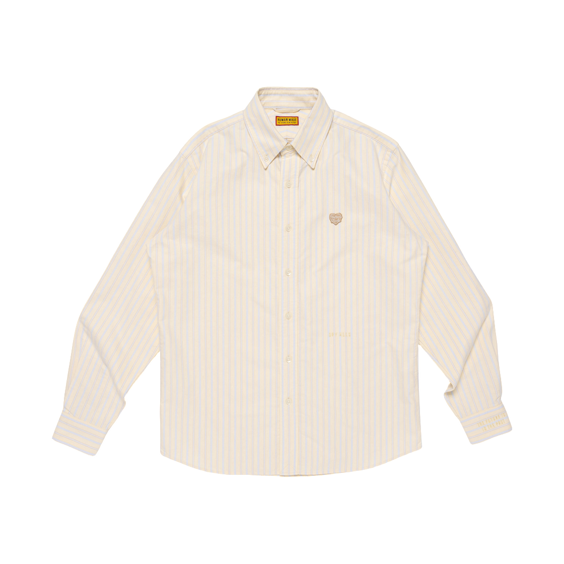 HM31SH030 Human Made Stripe OX B.D Shirt Yellow